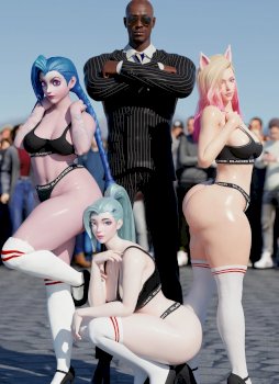Blacked (League of Legends) [Rose Blue 3D]